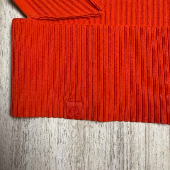 Lululemon - Open Back Half-Zip Sweater - Solar Orange - Sz XS - Picture 5 of 7